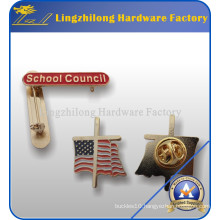 Factory Produced Gold Plated School Badge